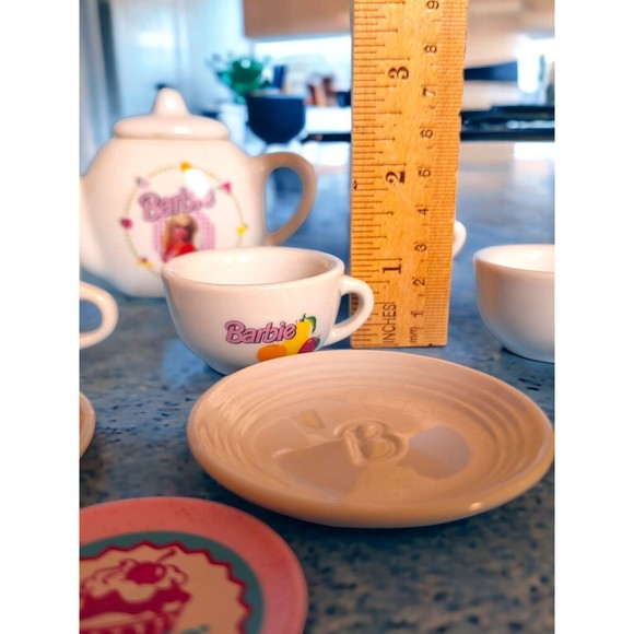 Vintage Chilton Toys Barbie .. Doll Sized Play 13 Piece China Tea Coffee Set EC - Picture 2 of 10